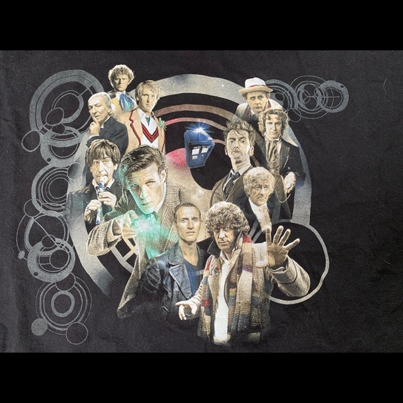 Dr. Who T-shirt Featuring 11 Doctors 💙RARE💙 - Picture 2 of 3
